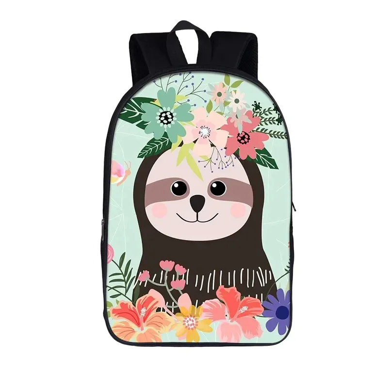 Bonito preguiça mochila crianças saco de escola para menino meninas mulheres mochila adolescente escola mochila crianças bookbag