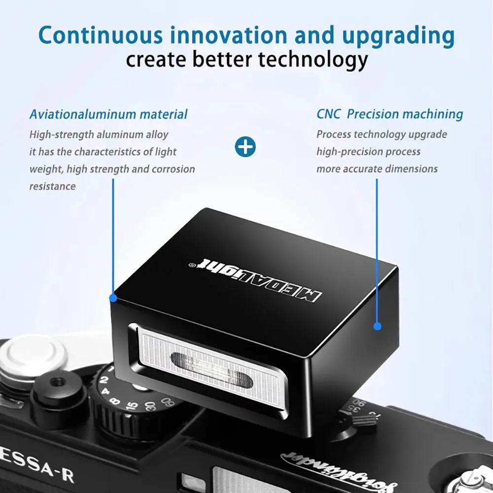 MIAOTU NUOVO F1 Spuer Mini Fotocamera Flash Speedlite GN10 Standard Hot Shoe Mount per Sony Canon Nikon Panasonic Olympus DSLR Camera