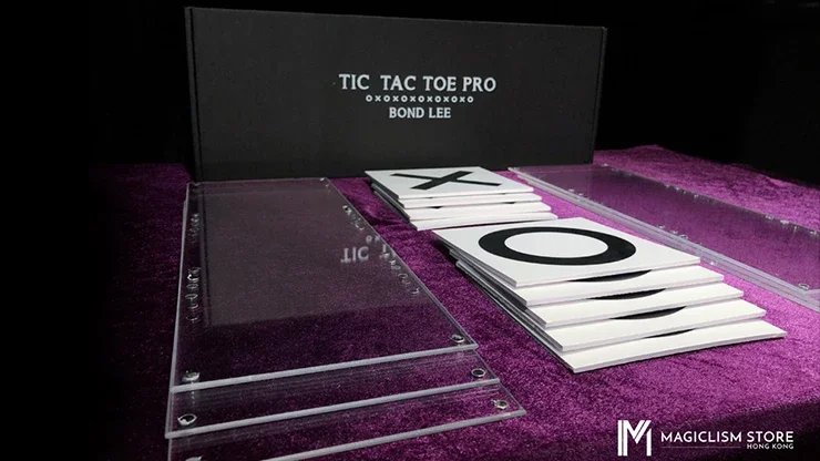 Tic Tac Toe Magie By Bond Lee Stage Magic tricks Close Up Illusion Magie Gimmick Props Professional For Magician-Small 39CM*39CM