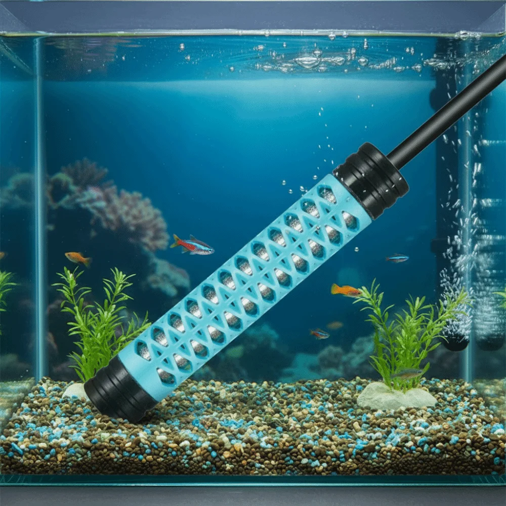 

15-34°C Fish Tank Heating Rod LCD Display Adjustable Aquarium Submersible Heater Temperature Control Power Saving