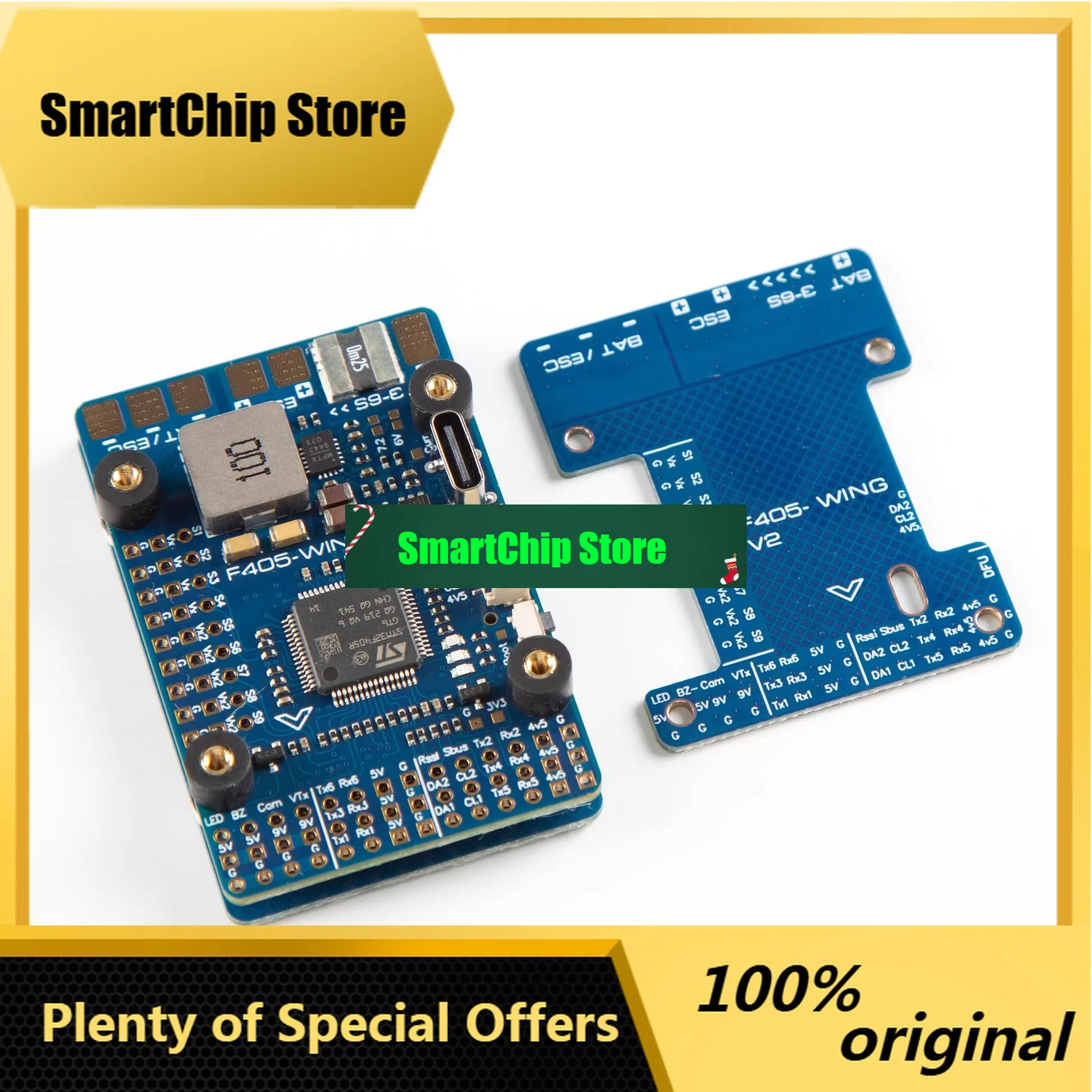 SmCpRD F405 WING V2 Flight Control Atmospheric Pressure Gauge OSD Black Box 3~6S Model FPV 25g