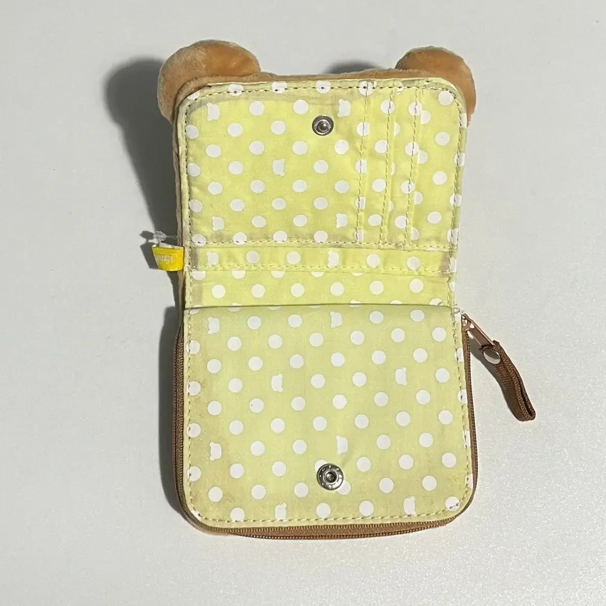 Japanese cute Rilakkuma classic coin purse card bag short wallet plush storage bag cartoon
