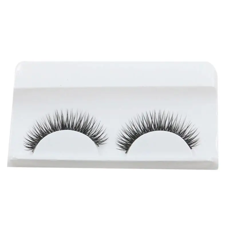 1 Pair 3D Handmade Fake Eyelashes Natural Long Thick Daily Makeup Beauty Tools Thick Cross Eyelashes Eye Lashes Extension Tools