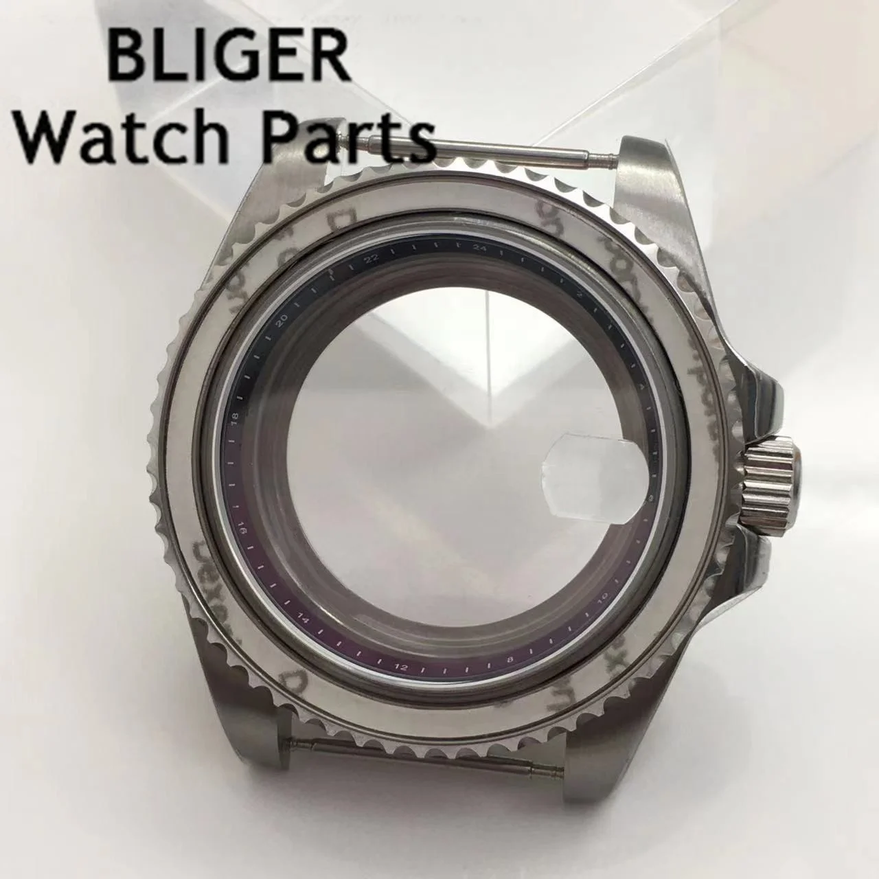 Часы BLIGER Серебристые стерильные, 40 мм, из нержавеющей стали с сапфировым стеклом