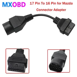 17-pins naar 16-pins kabel OBDII OBD2-kabel diagnostische adapterconnector voor Mazda 17-pins voertuigkabel