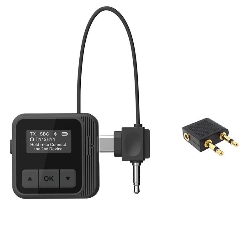 Transmetteur de conversion audio Bluetooth 3.5, adaptateur vers haut-parleur, prise d'avion, téléphone de sauna de type C, mise à niveau, 5.3mm