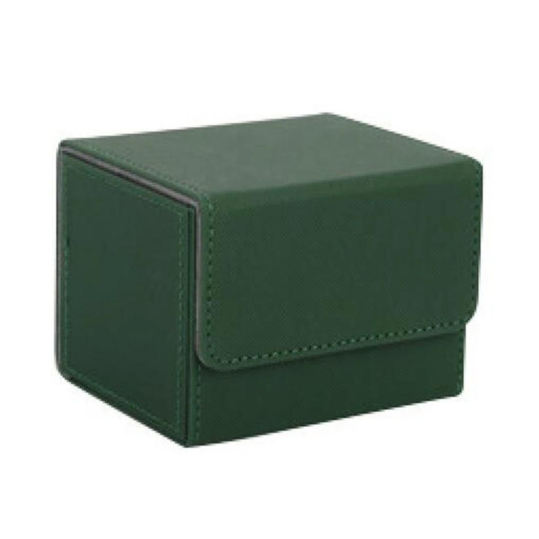 TEXU Card Box Side-Loading Card Box Deck Case For Mtg Yugioh Card Binder Holder 100+,Green