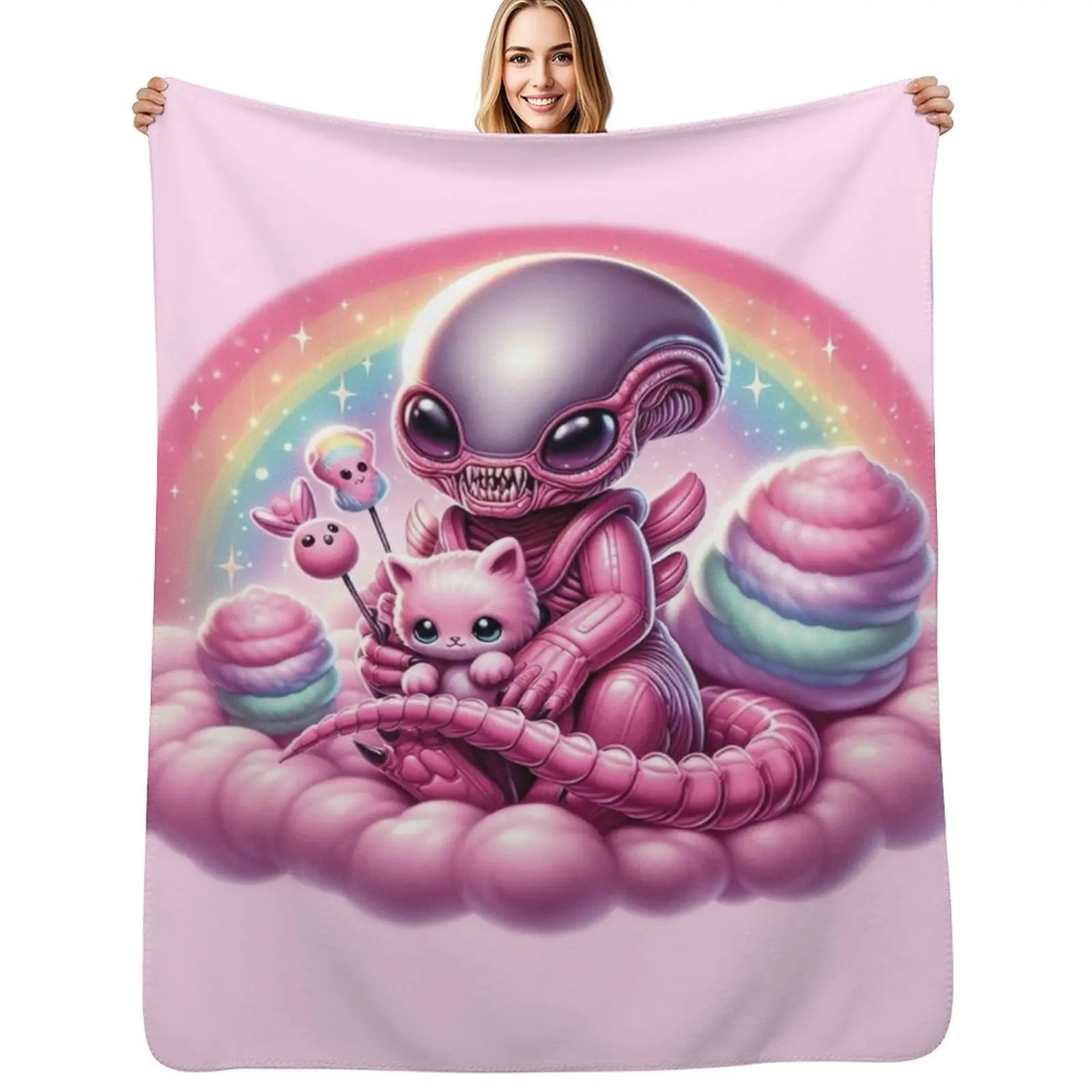 

Baby Xenomorph Throw Blanket Luxury Cute Plaid Sofas Blankets Sofas Of Decoration Blankets
