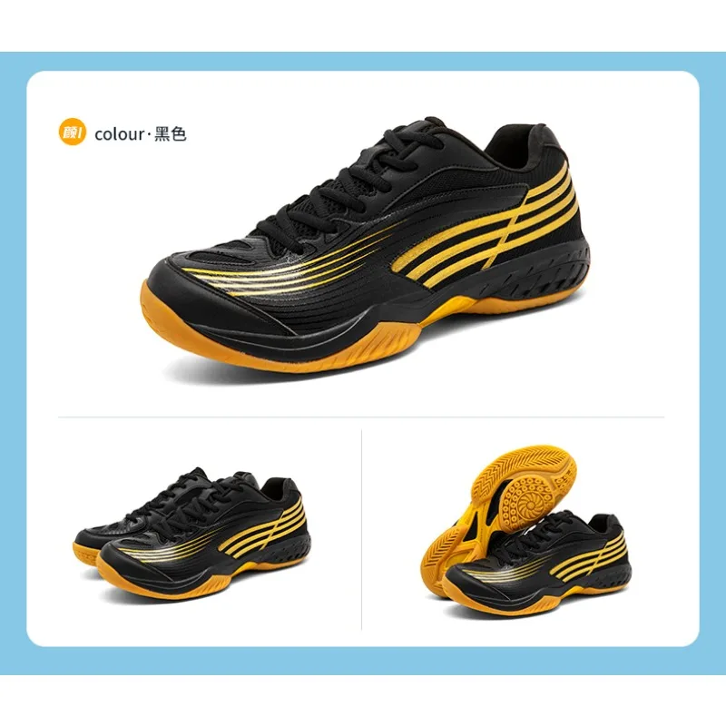 Original Brand Comfortable Anti Slip Badminton Trainer Sport Shoe Professional Table Tennis Shoe Top Quality Wearable Court Shoe