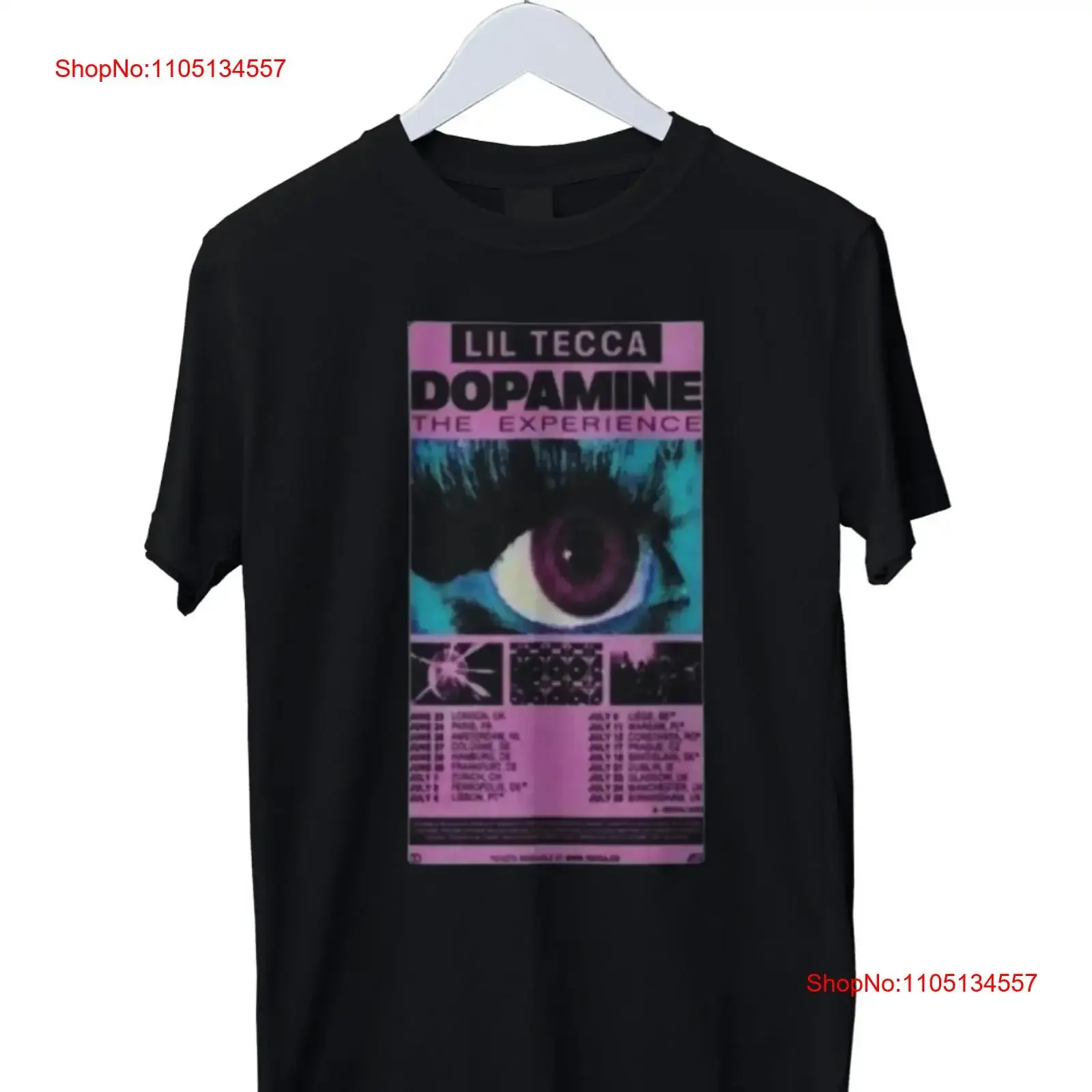 تي شيرت رجالي مطبوع عليه ليل تيكا دوبامين S M L XL 2 3 4 قميص مغسول عتيق للارتداء اليومي ملابس خروج أنيقة وناعمة