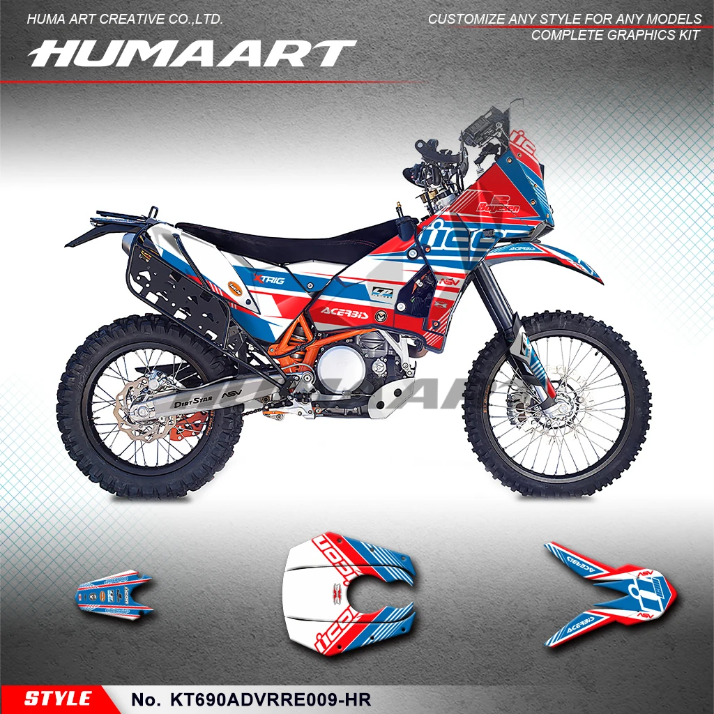 

Графические фоны Humaart для мотоцикла KTM RALLY RAID EVO2 690 ADV, KT690ADVRRE009-HR