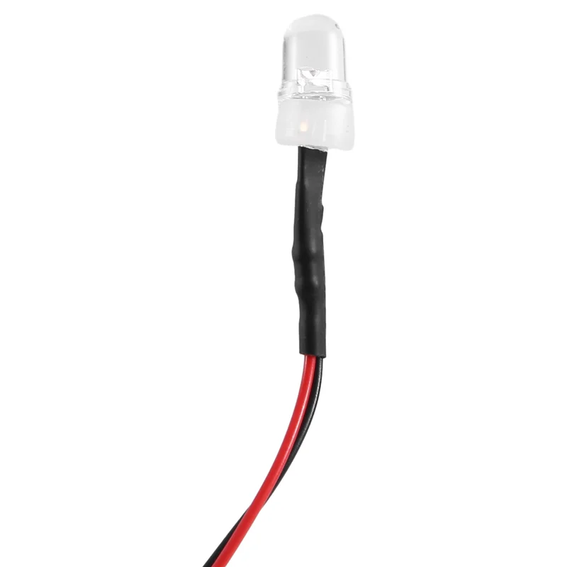 AS95-RC أضواء السيارة 3-9 فولت مجموعة ضوء المصباح رئيس ضوء ل 1/5 1/8 1/10 1/12 1/14 RC نموذج سيارة شاحنة LED ، 2 أجزاء أبيض 2 أحمر 8 مللي متر