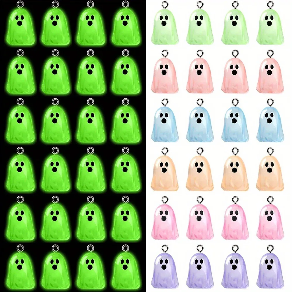 2/4/8pcs Multi-color Ghode-shaped Pendants, for DIY Bracelets, Necklaces, Earrings, and Halloween Party Decoration Accessories