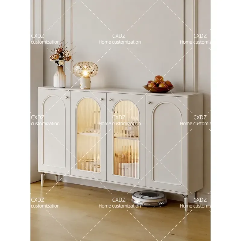 Hetu Cream Style Dining Side Modern Simple Kitchen Tea Living Room Storage Side Wine Cabinet
