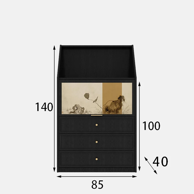 

Обеденный боковой шкаф из массива дерева, ящик для хранения в гостиной, сундук