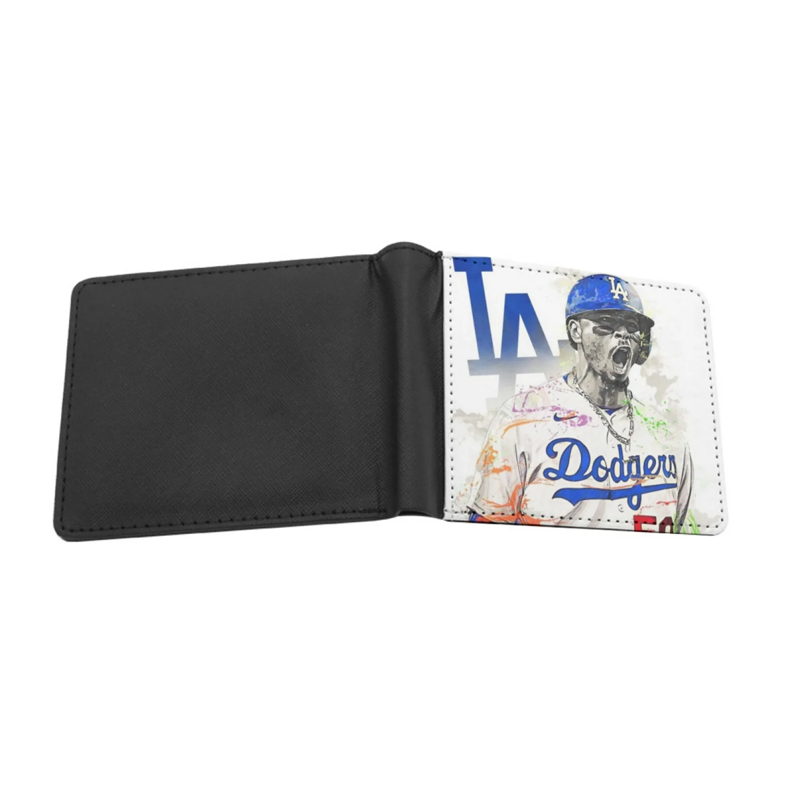 Mookie Betts Personalized Wallet For Men And Women Pu Leather Short Pocket Purse Mookie Betts Mookie Betts Personalized Print