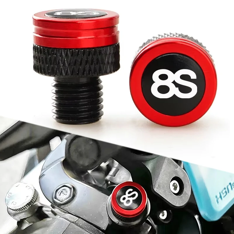 Moto Accessories CNC Aluminum Rearview Side Mirror Hole Cap Plug Screw For SUZUKI GSX-8S GSX8S GSX8R GSX 8S 2023 2024 8R GSX-8R