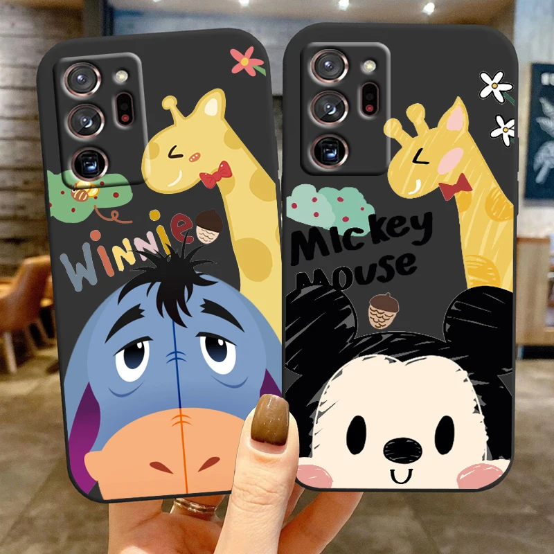 

Disney Mickey Winnie The Pooh For Samsung Note 20 10 Ultra Plus A31 A14 A12 A70 A34 A25 A04 A05 A15 A24 5G Black Funda