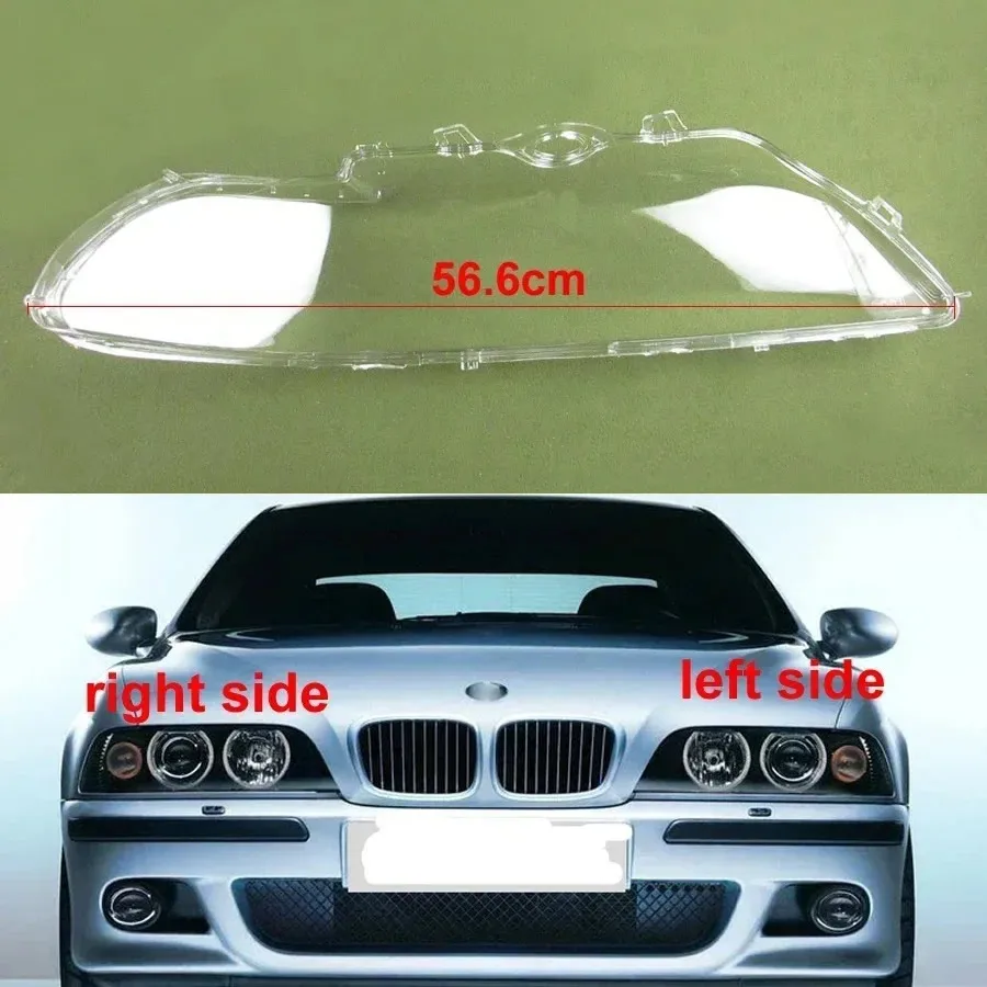 

For BMW 5 Series E39 520 525 528 530 2000~2003 Transparent Lampshade Headlight Cover Headlamp Housing Lens Shell Plexiglass
