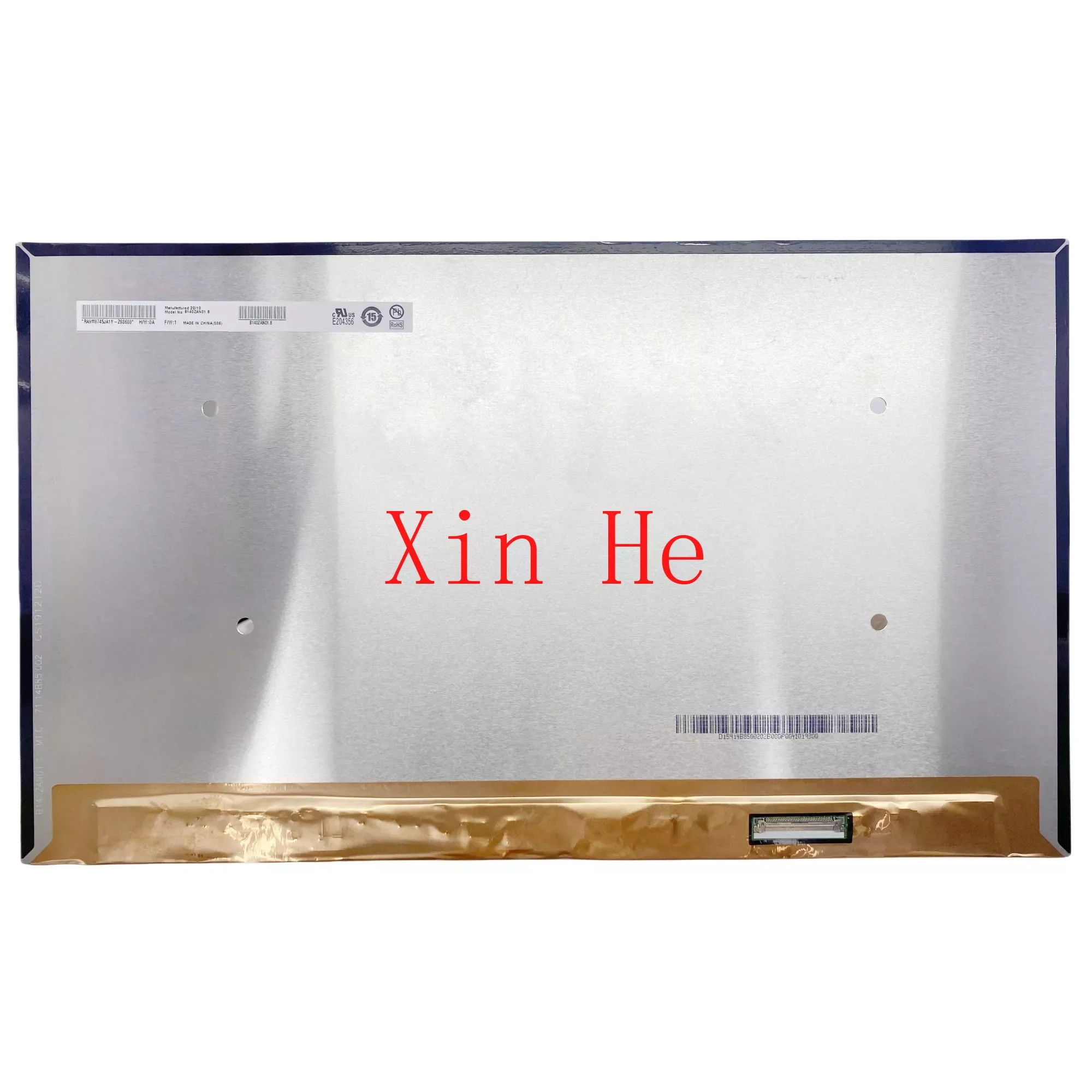 

14.0'' B140ZAN01.8 Laptop LCD Screen Display Panel Replacement 3840×2160 EDP 40 Pins 72% NTSC