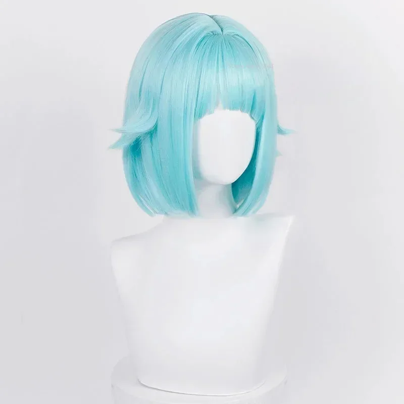 Anime IS Ensemble Stars Shino Hajime Blue Short Hair Cosplay Wig Heat Resistant Synthetic Hair Party Wigs Wig Cap