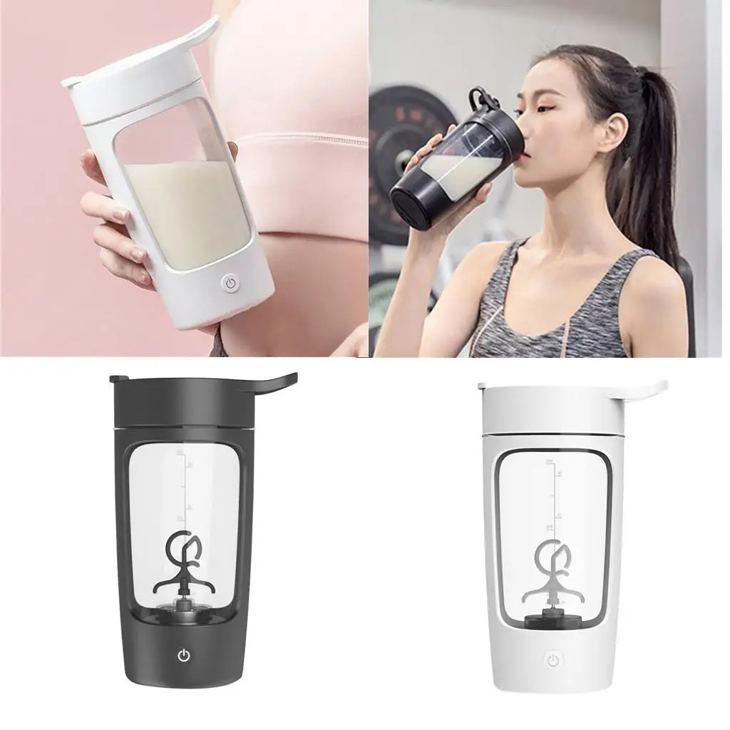 

2x Electric Protein Shaker Bottle USB Shaker for Protein Shakes for Protein