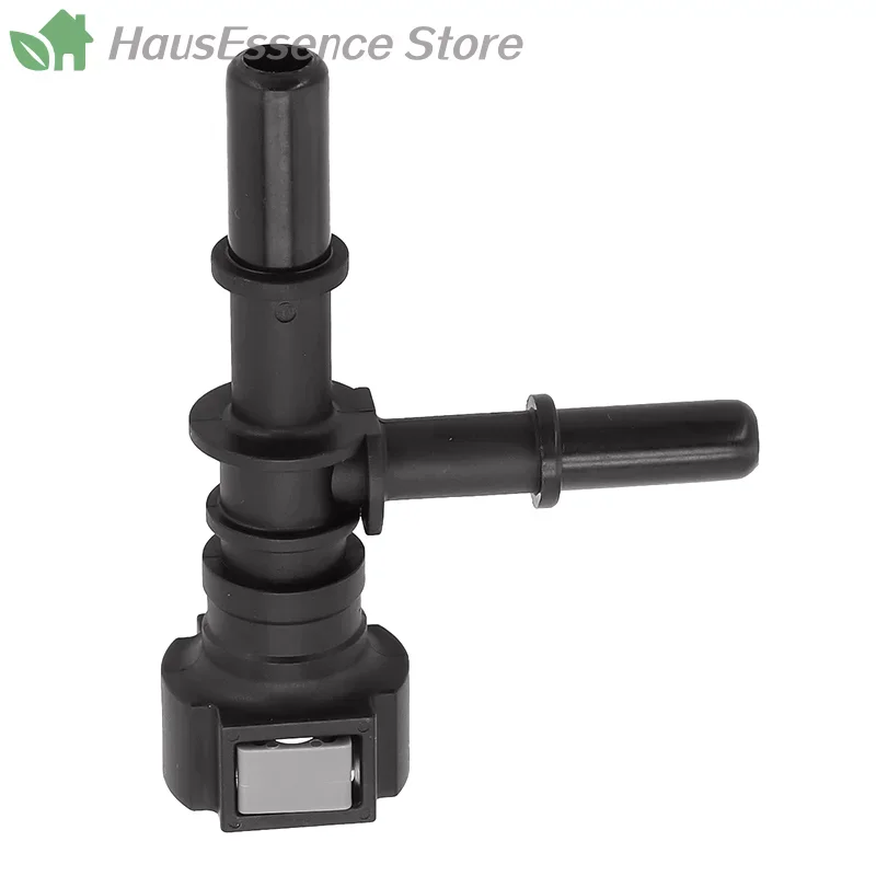 ※Highly Reliable 1Pc 9.49 Tee Connector Automobile Fuel Hose Quick Plug Release Fitting Nylon Oil Line Pipe Convertor