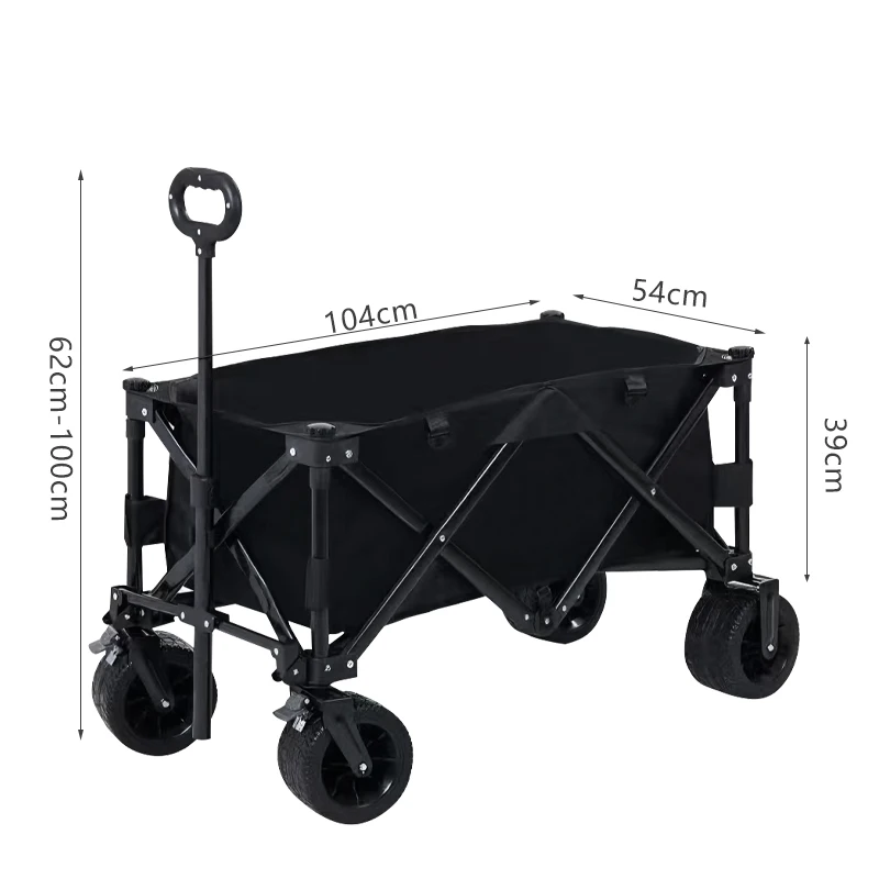 حار بيع في الهواء الطلق حديقة بارك فائدة عربة أطفال المحمولة 4 عجلة عربة الشاطئ عربة تخييم قابلة للطي عربة قابلة للطي #2