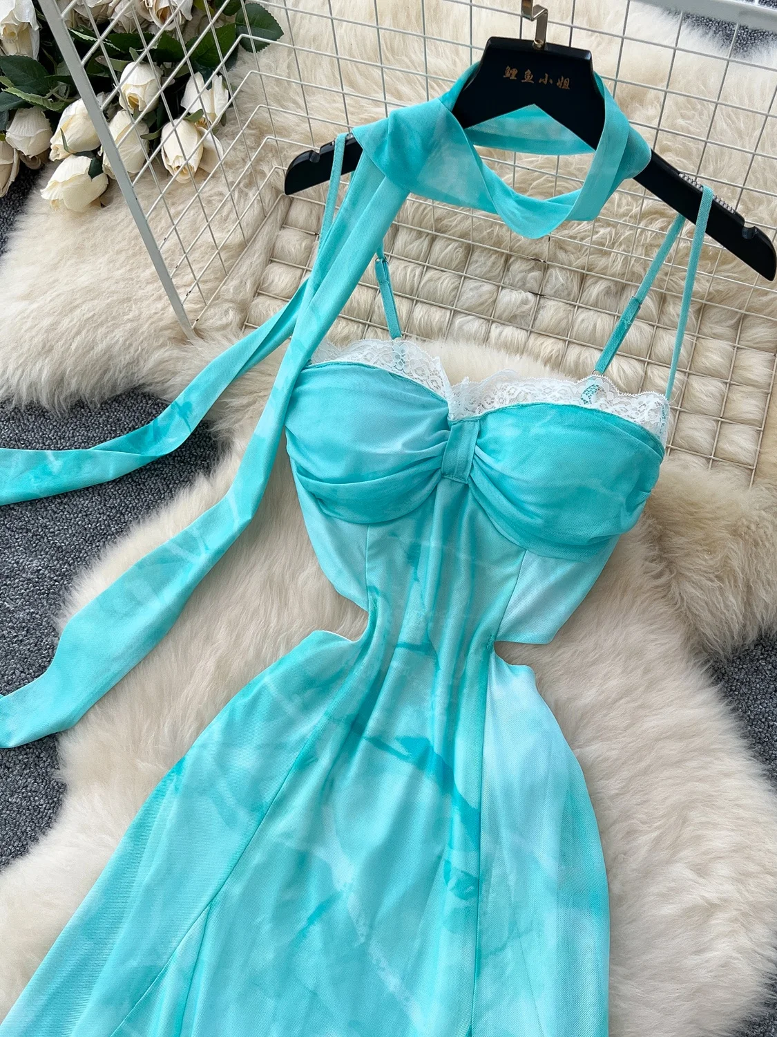 Zomer Vaion Vibes vrouwen Dr hol Taille Cinched Strap Geverfd Me Bal Lange Rok Hoge Taille A-lijn Koreaanse Sle