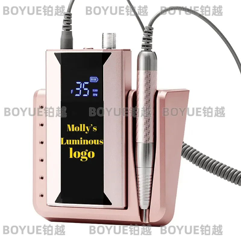 Portable Electric Nail Buffer Rechargeable Manicure Tool for Cuticle Care and Exfoliation Household Pedicure Device