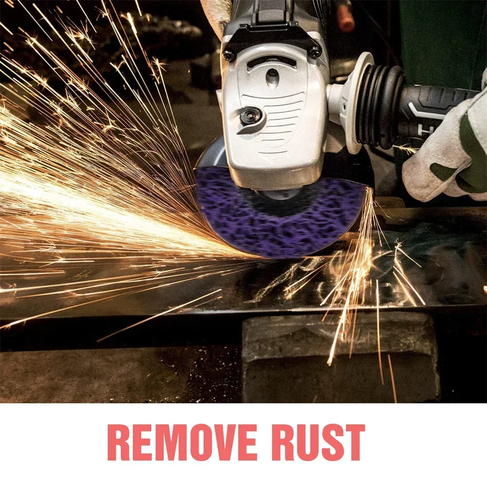 1-5 قطعة 100/115/125 مللي متر المرجان القرص بولي قطاع القرص طاحونة قطاع القرص جلخ عجلة الطلاء إزالة الصدأ نظيفة ل زاوية طاحونة