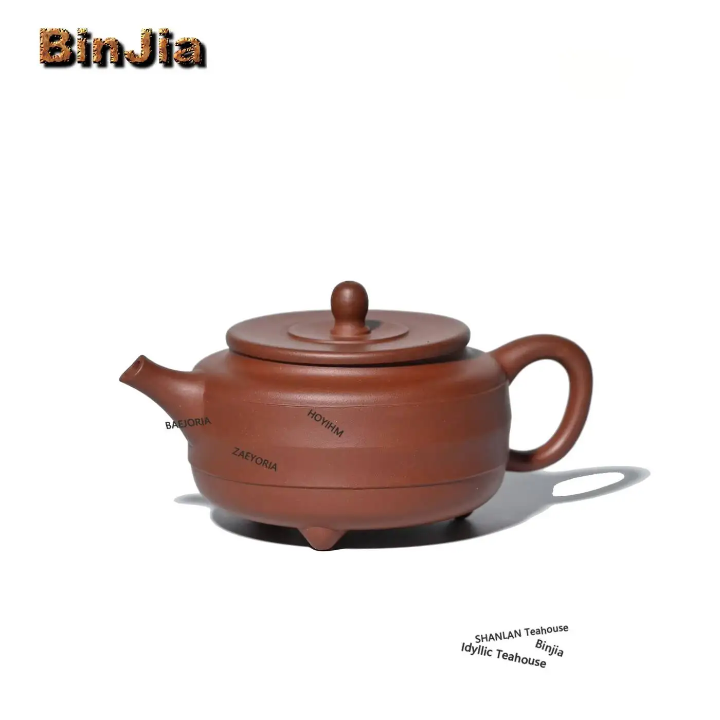 210ml Authentic Yixing Purple Clay Teapots Handmade Tripodia Pot Raw Ore Red Clear Water Mud Kettle Zisha Tea Set Supplies Gifts