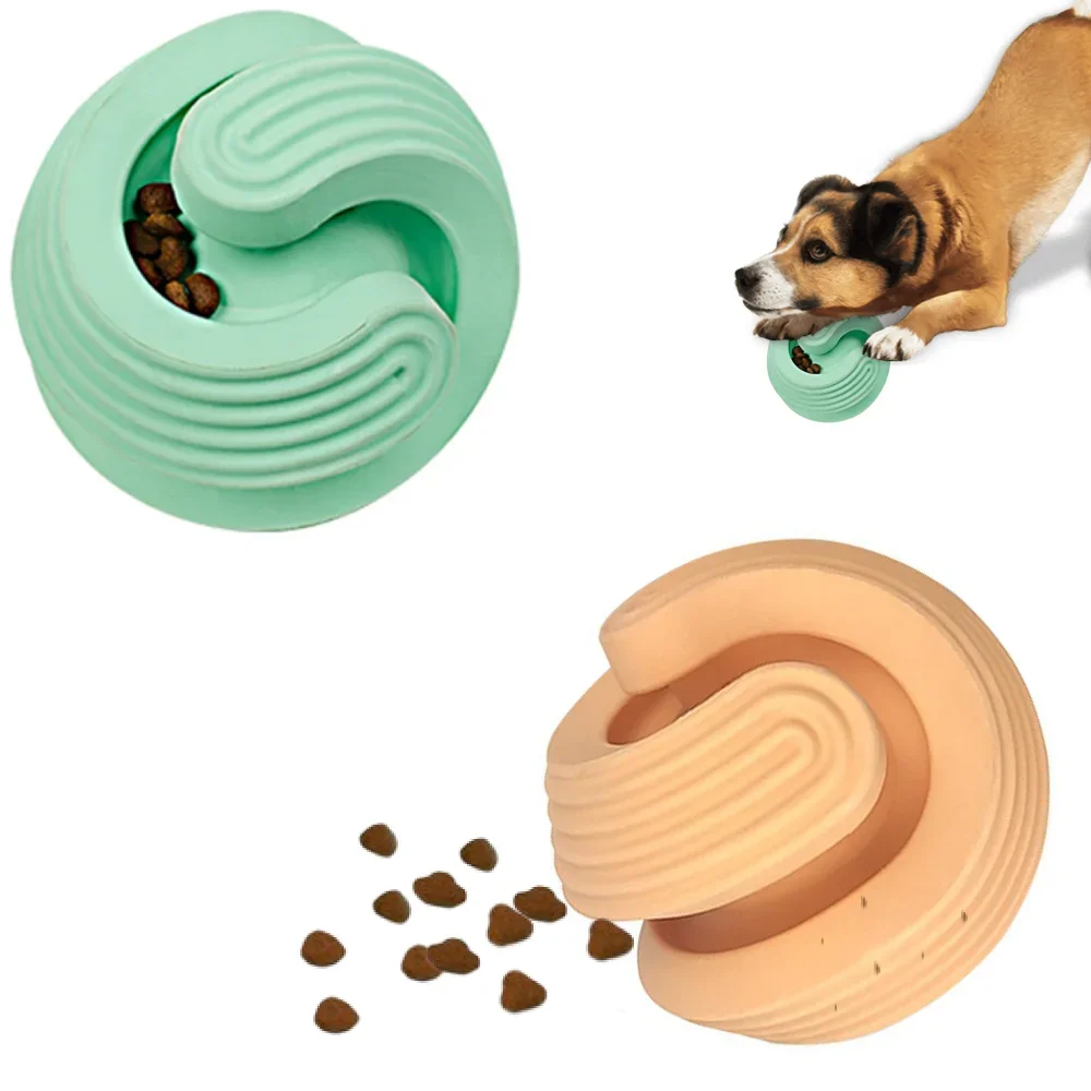 

Pet 2PCS Leakage Food Ball Dog Bite Molar Ball Dog Chew Toy Interactive Outdoor Training Toy Treat Ball Dog Toys