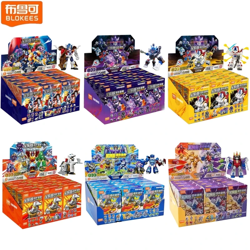 

Blokees Transformers Stars Edition 2/3/4/5/6/7 Soundwave 12box Bumblebee Optimus Prime Building Blocks for Boys