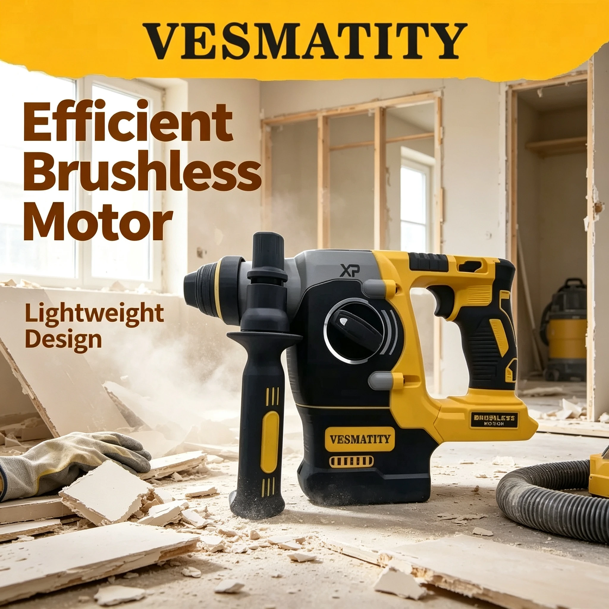 Hammer Drill Sds - مثقاب دوار SDS Plus من Vesmatity