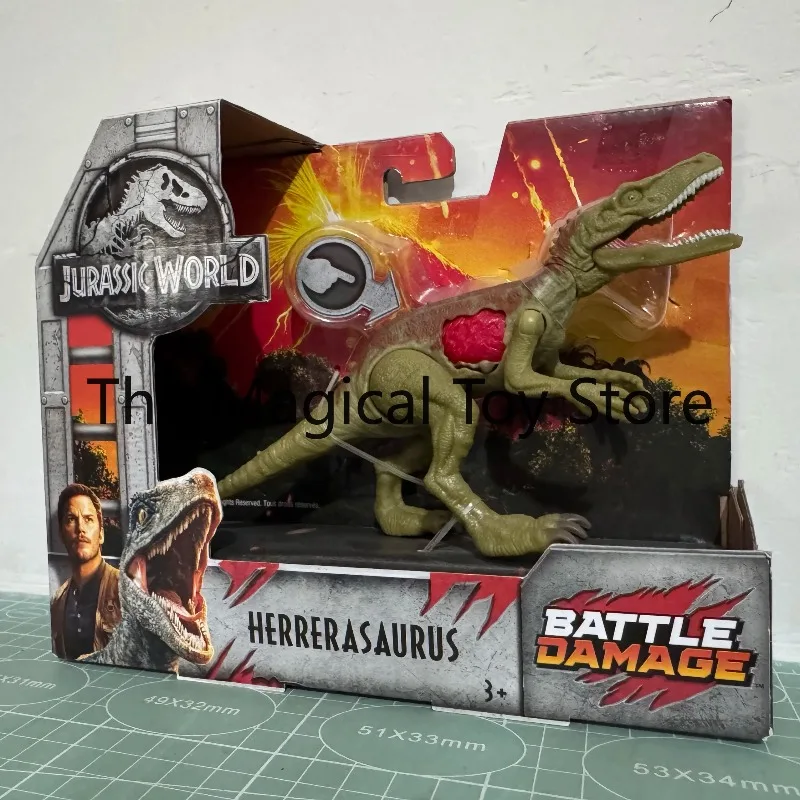 

Original Jurassic World Dinosaur Trackers: Dilophosaurus, Velociraptor, Spinosaurus, Tyrannosaurus Rex, and Herrerasaurus Toys