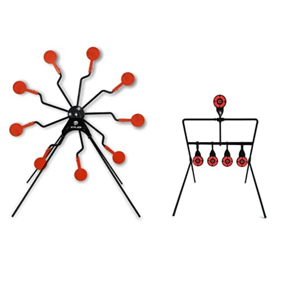 هدف دوار لإعادة ضبط عجلة فيريس مع 4 أهداف سفلية لممارسة مسدس الهواء وسيناريوهات إطلاق النار على الهدف الخارجي D