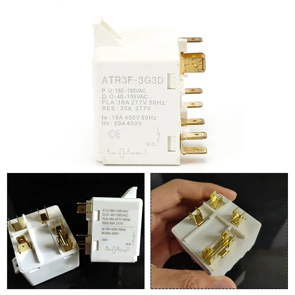 2 pcs 5Pin Relay Starter HLR3800-4G3D Refrigerator PTC Start Relay For Air Conditioner Refrigerator Compressor Part