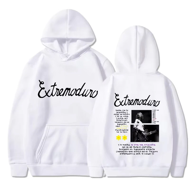 90er Jahre Mode Rock Band Print Hoodie Unisex Hip Hop Y2k Hoody Männer Frauen Extremoduro Grafik Vintage Sweatshirts Streetwear Kleidung