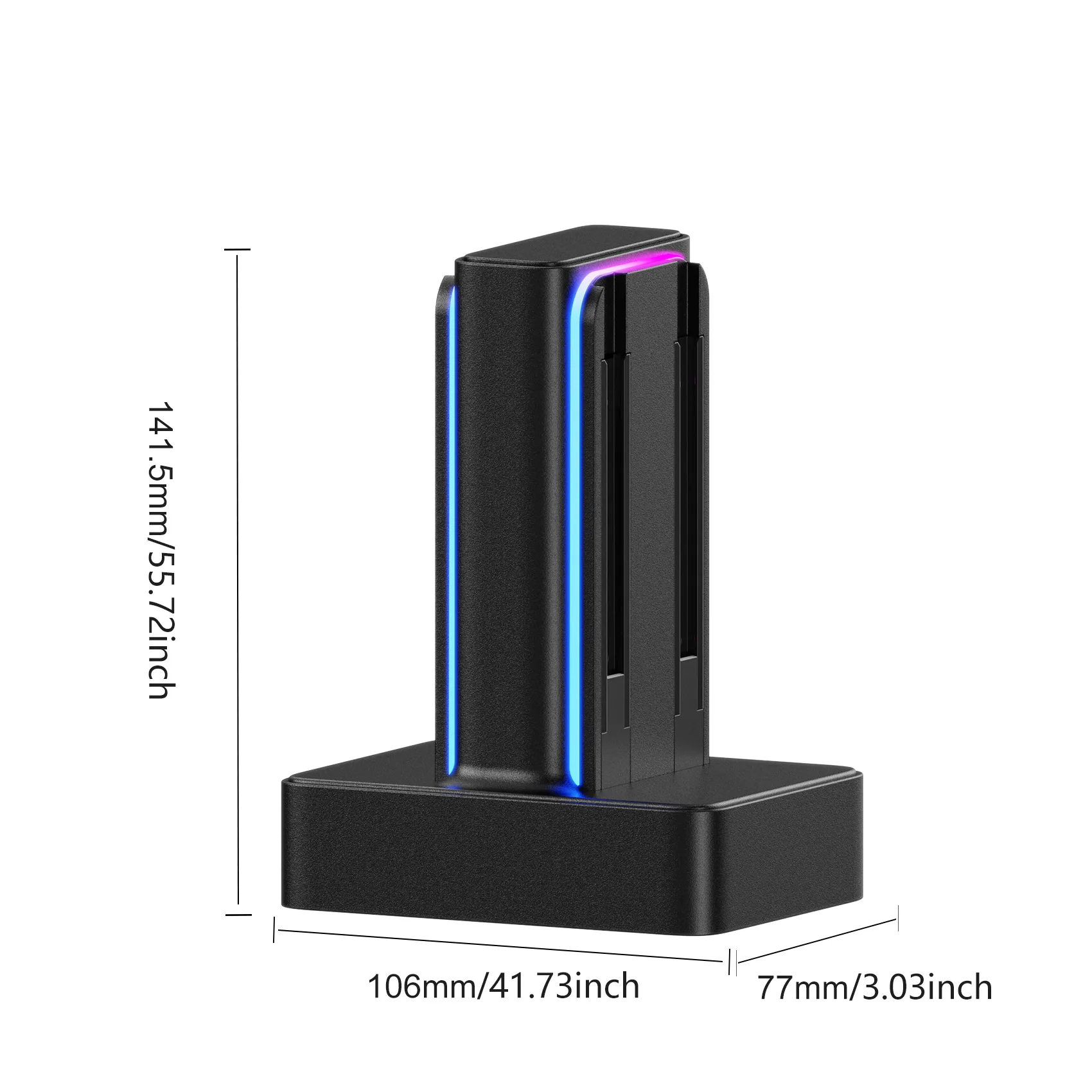 Joystick inalámbrico NS con luz colorida antisobrecarga, controlador de interruptor de cuatro cargadores para nintendo