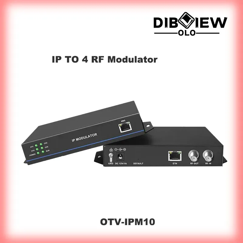 OTV-IPM10 Cost-effective Digital IPTV CATV RF Modulator UDP Multicast Unicast to DVBC IP to DVBT Modulator