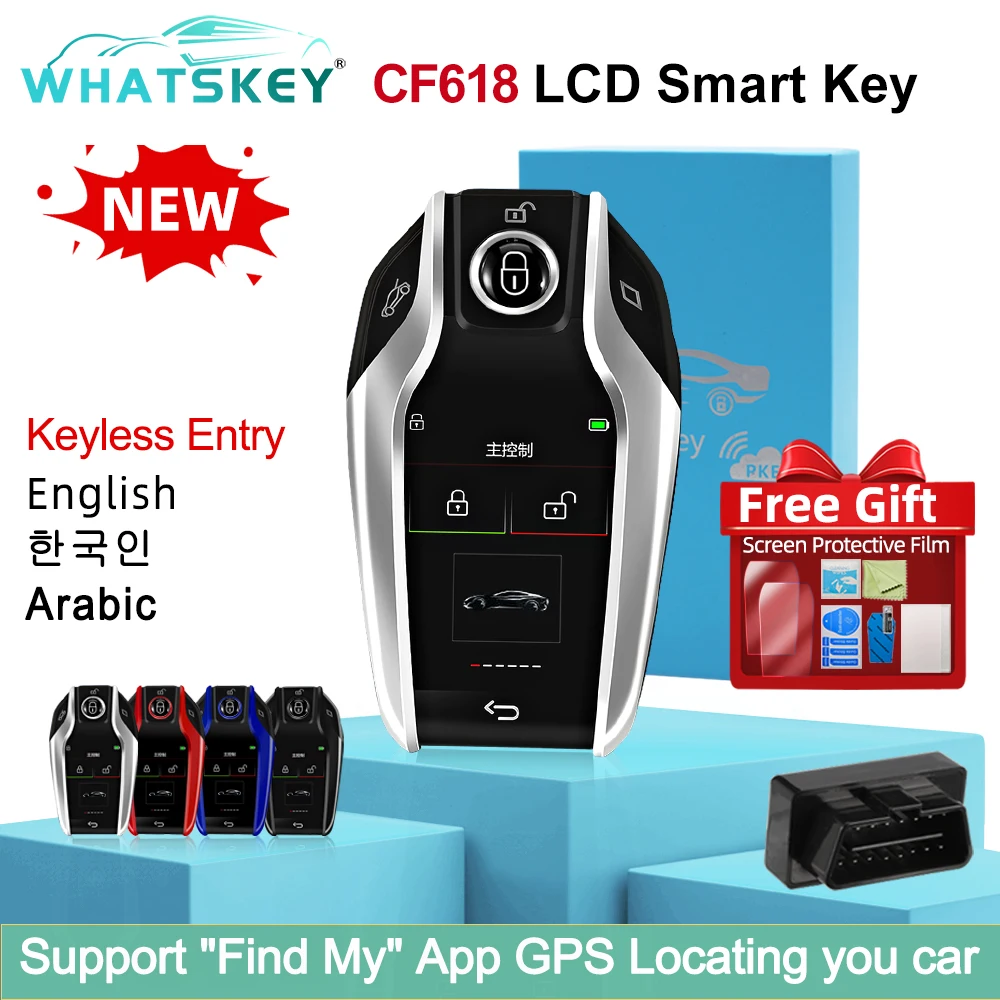 CF618 LCD Smart Key for BMW for Benz For Audi for Toyota/ Ford/Hyundai for KIA touch screen car keys Keyless Entry Auto lock