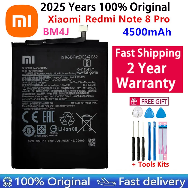 Original BN57 BN61 Battery For Xiaomi Pocophone POCO Redmi Note M2 F3 X3 mi 3 M3 K40 X4 X5 5 6 7 8 8T 9 9S 10 10S 10X 11T 12 Pro image 5