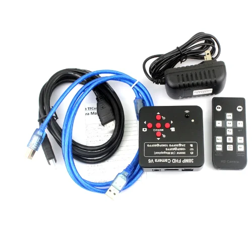 3.5X-90X Simul-Focal Trinocular Stereo Microscope 38MP HD-MI Compatible  Digital USB Industry Microscope with Camera for  Repair
