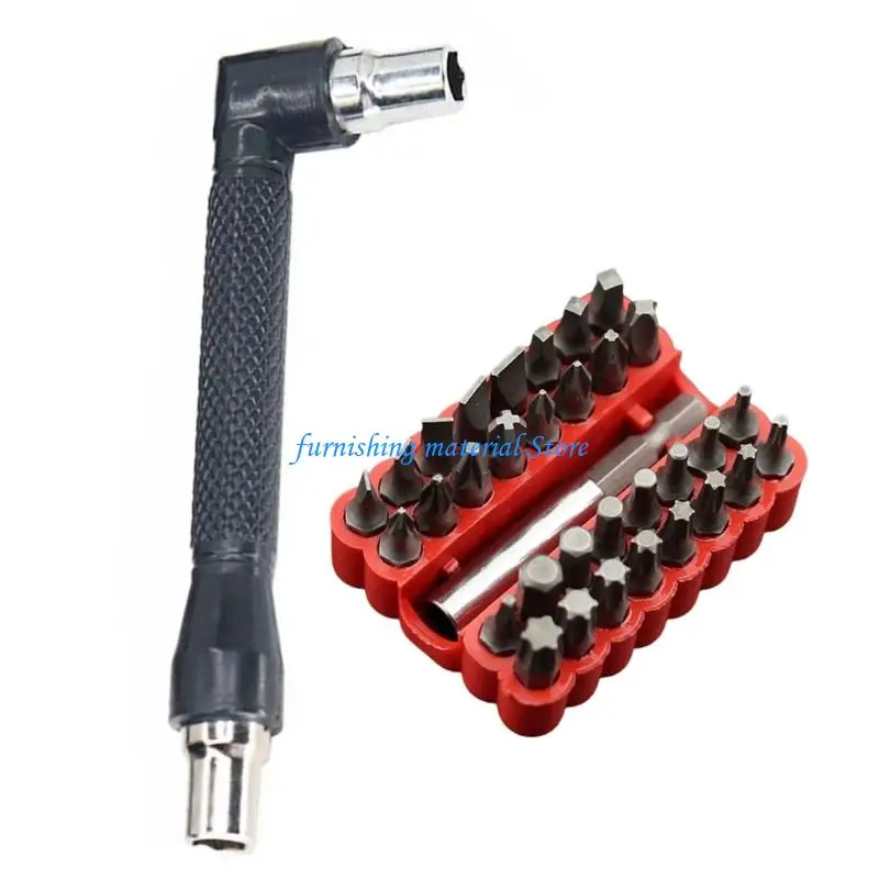 

Y5GD Heavy Duty 1/4inch 6.35mm Screwdriver Bits Utility Tool L-shaped Mini Socket