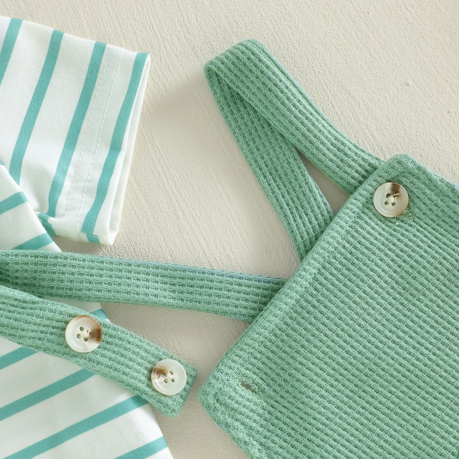Striped Cartoon Baby Set 6
