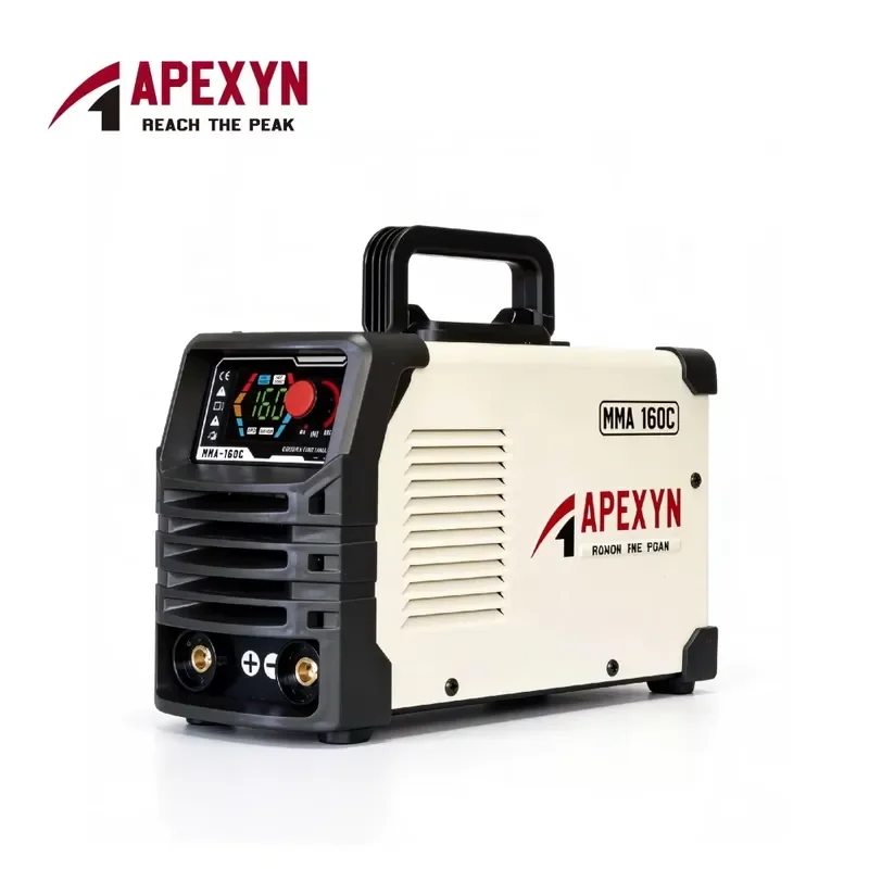 Apexyn MMA-160C 220V Portable Cast Iron DIY Home Use IGBT Inverter 160A Mini Handheld Stick Arc Welding Machine