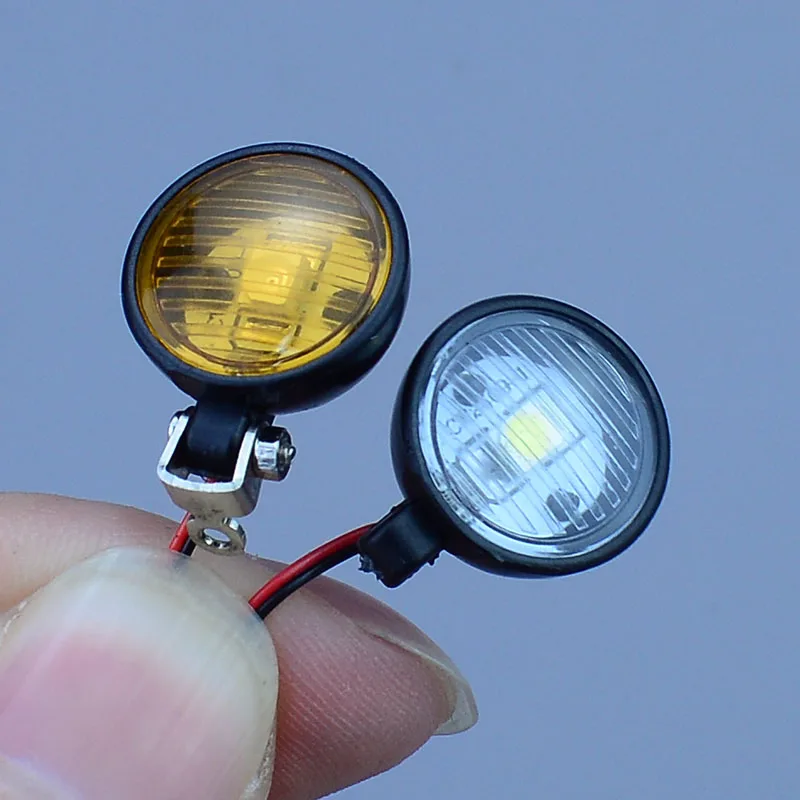 LED Simulation Spotlight for 1/14 Tamiya RC Truck for SCANIA for Volvo 1/10 RC Crawler Car TRX4 RC4WD VP FMS Car