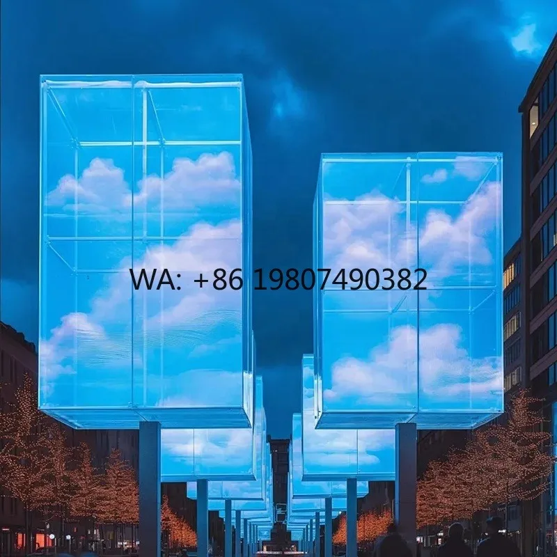 P3.91 Ultra Thin Transparent LED Film Screen HD Digital Signage Creative Advertising Display For Shop Window Commercial Use
