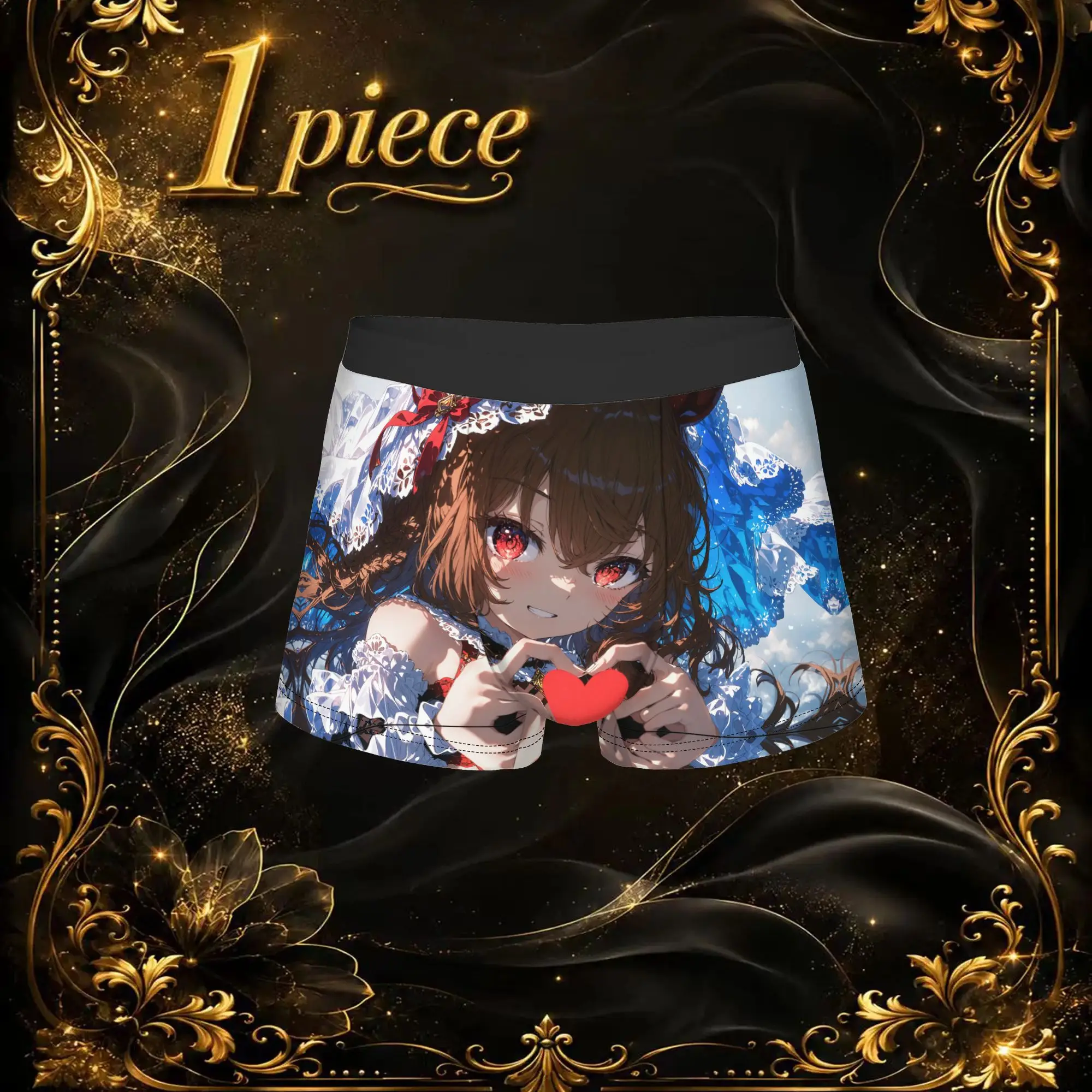 Popular Anime Game Theme Of Romance Girls boxers  adults 18 plus Underpants Breathbale Panties Men's Underwear Ventilate Shorts